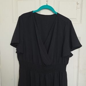 Elegant Black Wrap Dress